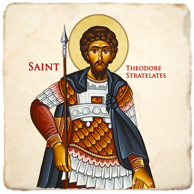 St.Theodore Stratelates Icon,Men Saints,Marble Icon,Handmade,Prayer gift,Christian Icon