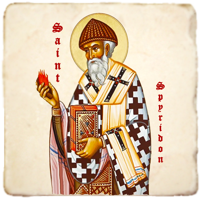 St.Spyridon Icon,Men Saints,Marble Icon,Handmade,Prayer gift,Christian Icon