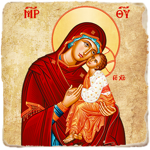 Sweet Kissing Icon,Marble Icon,Handmade,Baptism gift,Christian Icon