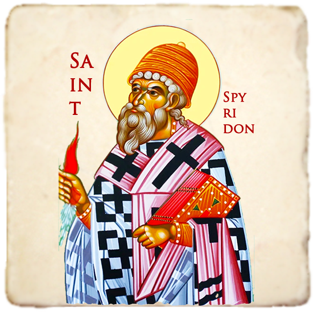 St.Spyridon Icon,Men Saints,Marble Icon,Handmade,Prayer gift,Christian Icon