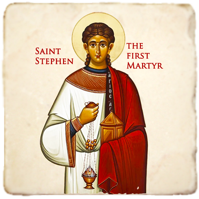 St.Stephen Icon,Men Saints,Marble Icon,Handmade,Prayer gift,Christian Icon