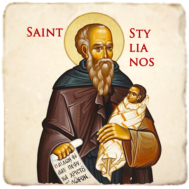 St.Stylianos Icon,Men Saints,Marble Icon,Handmade,Prayer gift,Christian Icon