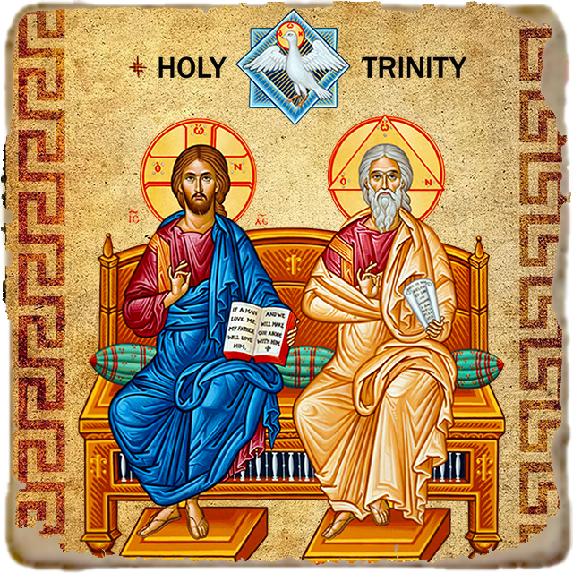 Holy Trinity Icon - Father Son and Holy Spirit Icon,Marble Icon,Handmade,Prayer gift,Christian Icon
