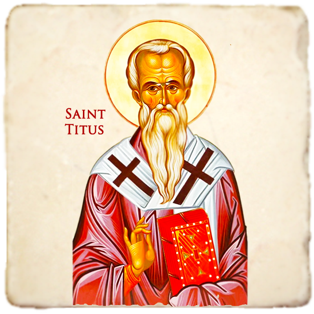 St.Titus Icon,Men Saints,Marble Icon,Handmade,Prayer gift,Christian Icon