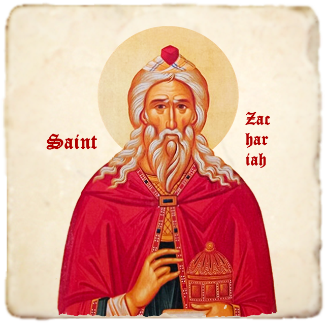 St.Zachariah Icon,Men Saints,Marble Icon,Handmade,Prayer gift,Christian Icon