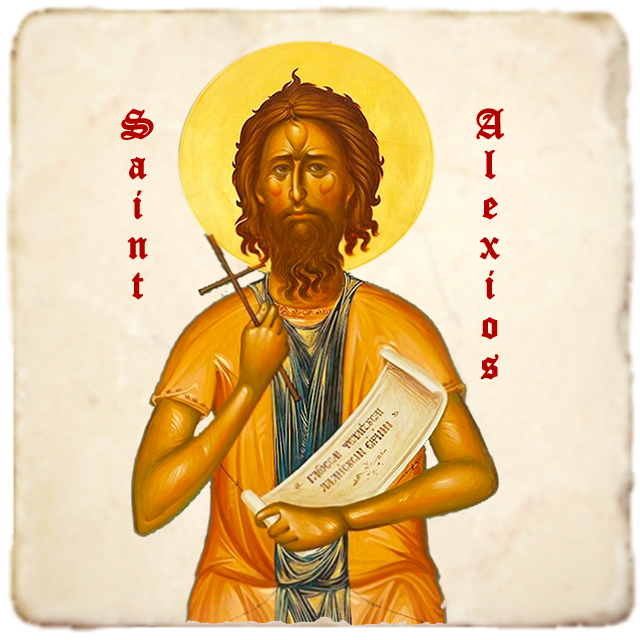St.Alexios Icon,Men Saints,Marble Icon,Handmade,Prayer gift,Christian Icon