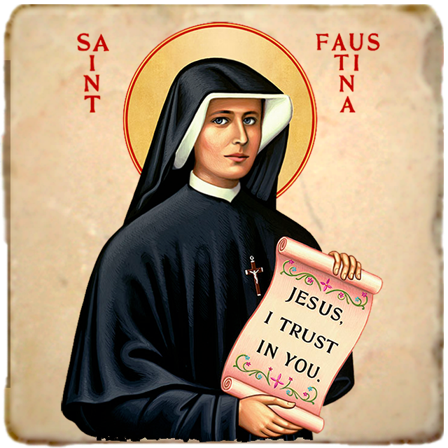St.Faustina Icon,Women Saint,Marble Icon,Handmade,Prayer gift,Christian Icon