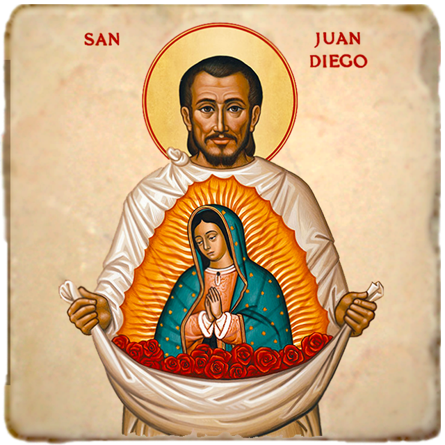 St.Juan Diego Icon,Men Saints,Marble Icon,Handmade,Prayer gift,Christian Icon