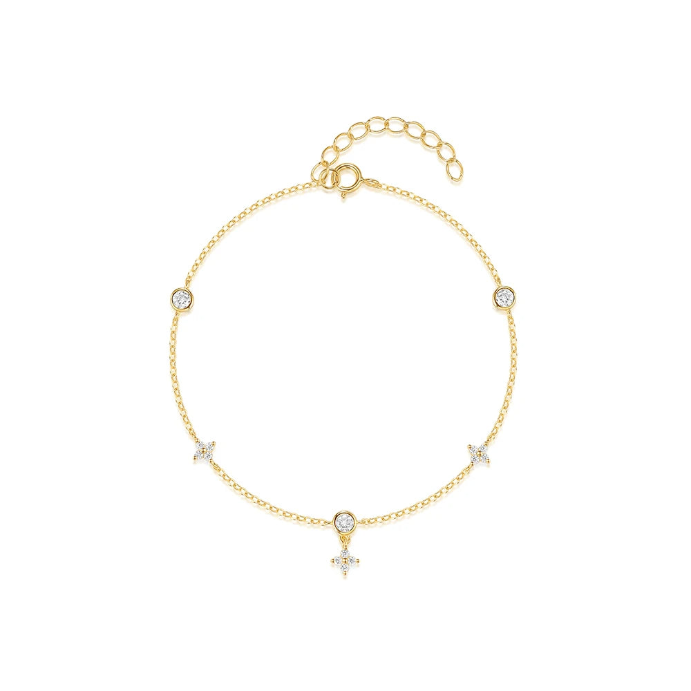 Crystal Gold Bracelet Fine Jewelry