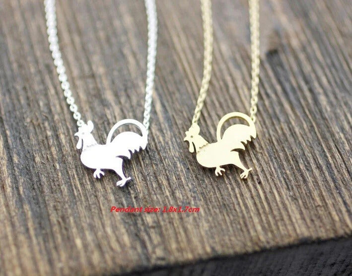 HutCock Silver Necklace Minimalist Necklace