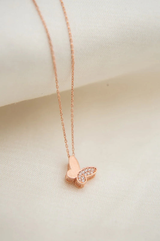Women's Butterfly Necklace 925 Sterling Silver