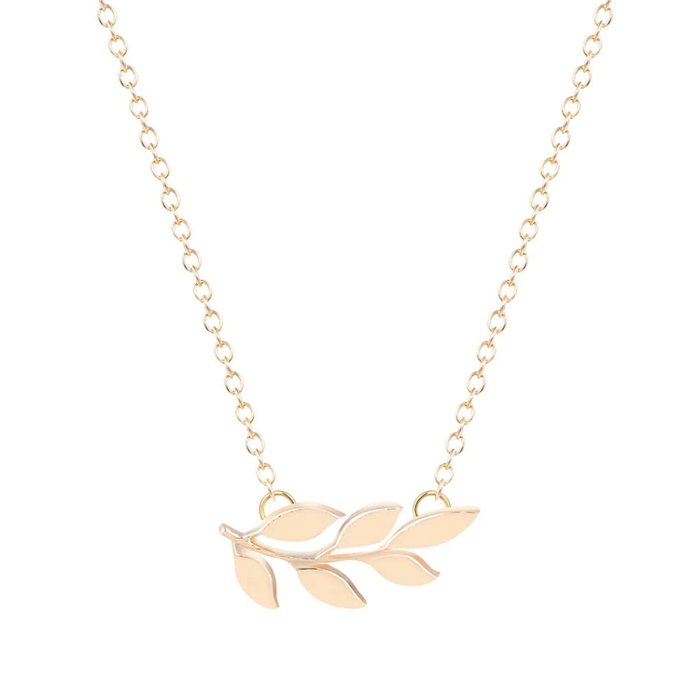 Olive Branch Gold Necklace