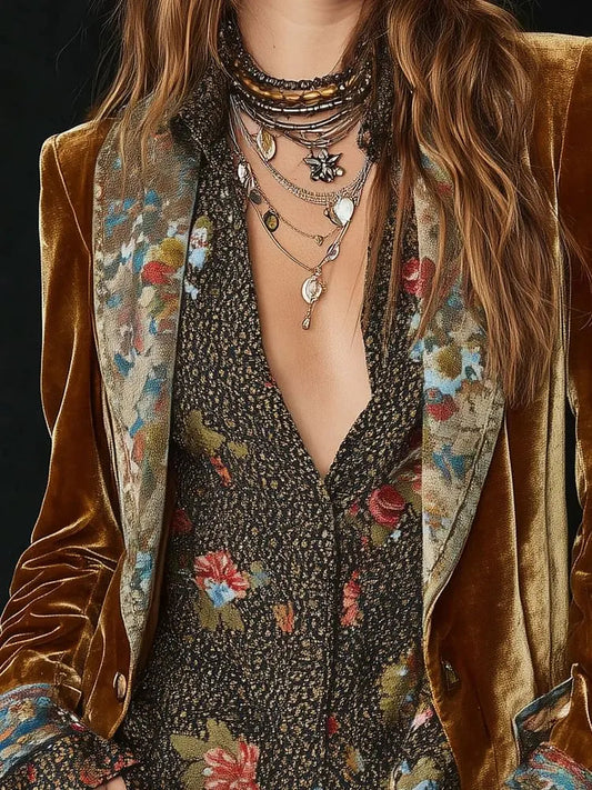 Elegant Velvet Blazer for Women