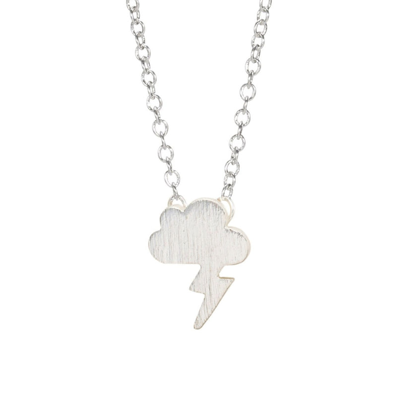 Lightning Cloud Gold-Silver Necklace