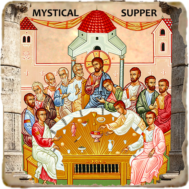 Mystical Supper Icon,Marble Icon,Handmade,Prayer gift,Christian Icon