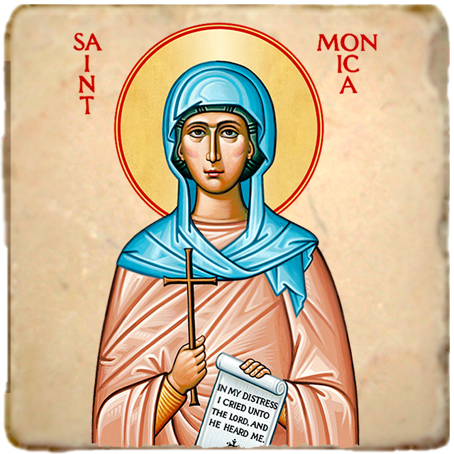 St.Monica Icon,Women Saint,Marble Icon,Handmade,Prayer gift,Christian Icon