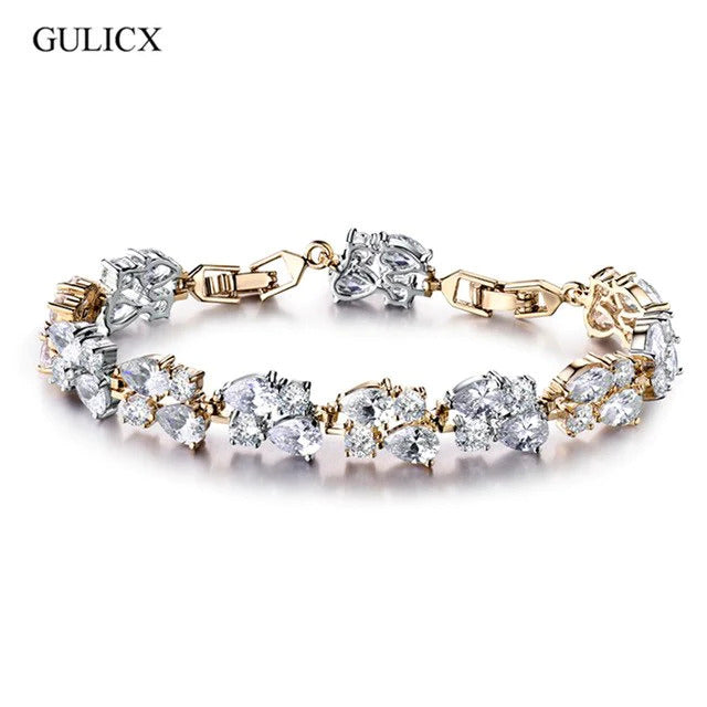 Shining Bracelet with Zircon Stones