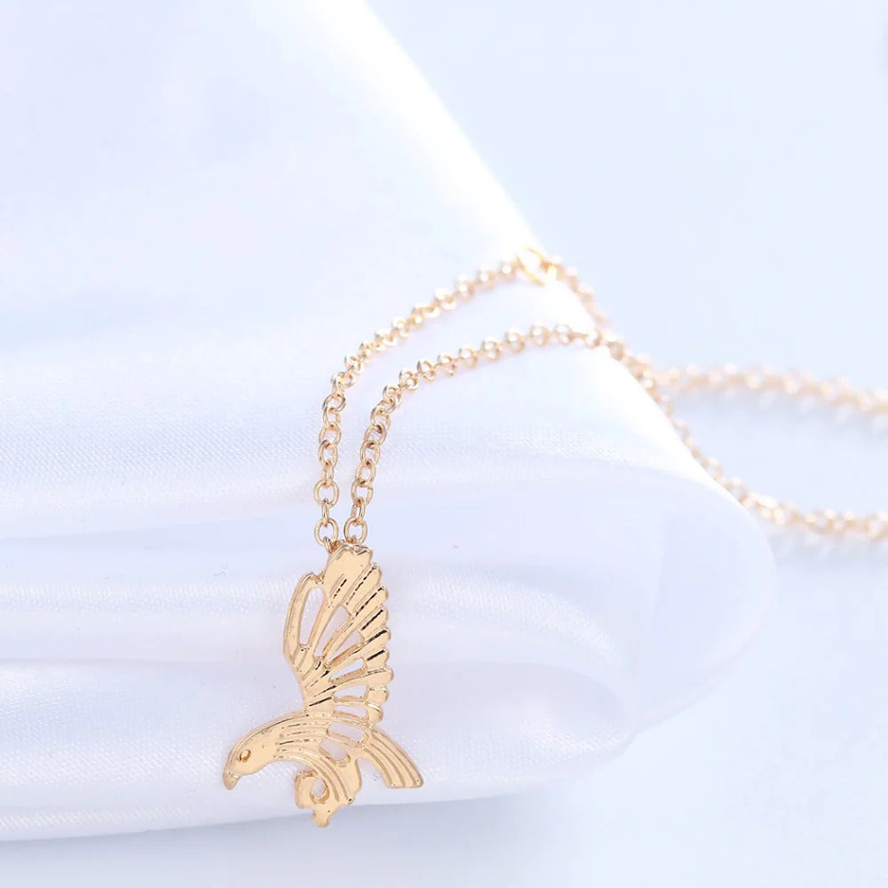 Hawk Gold Necklace Minimalist Necklace