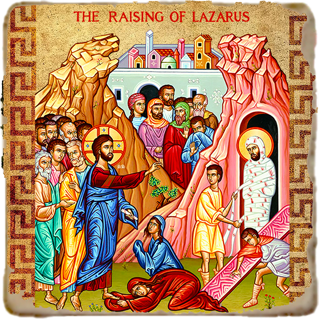 Raising of Lazarus Icon,Marble Icon,Handmade,Prayer gift,Christian Icon