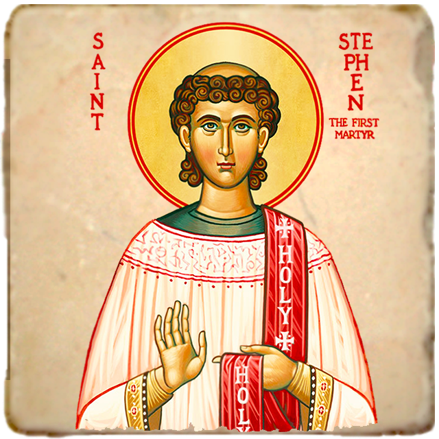 St.Stephen Icon,Men Saints,Marble Icon,Handmade,Prayer gift,Christian Icon