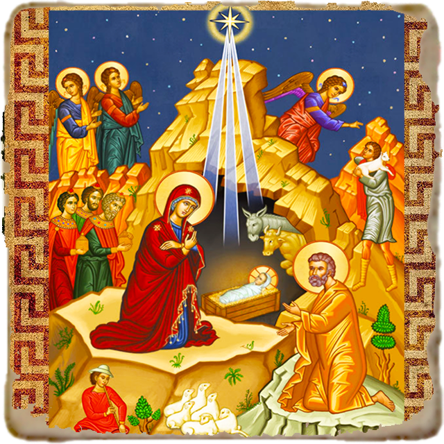 Star of Bethlehem Icon,Marble Icon,Handmade,Prayer gift,Christian Icon