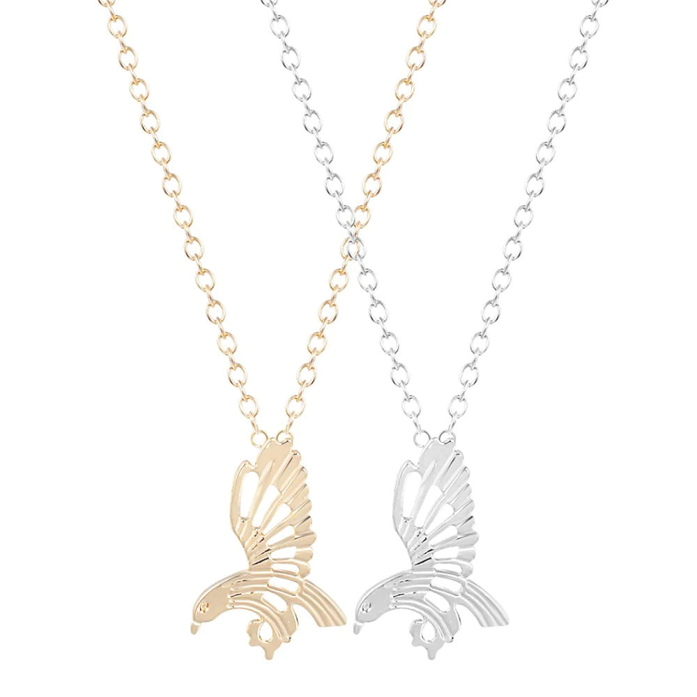 Hawk Silver Necklace Minimalist Necklace