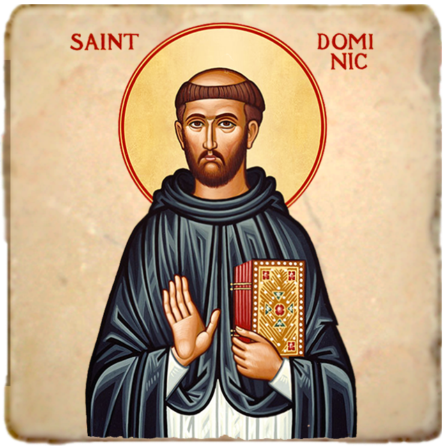 St.Dominic Icon,Men Saints,Marble Icon,Handmade,Prayer gift,Christian Icon