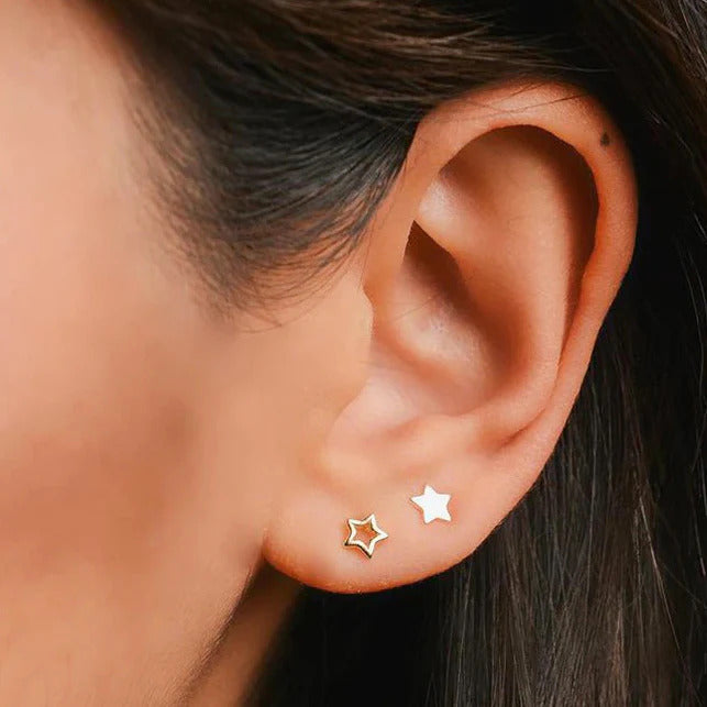 Dainty Star Stud Earrings