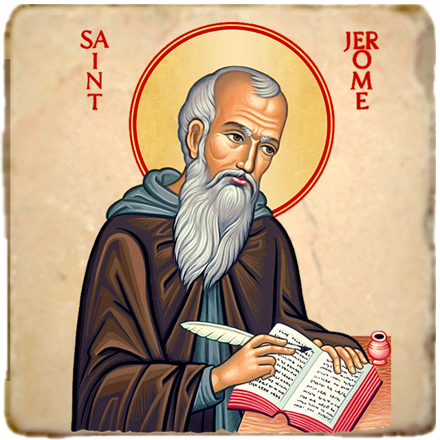 St.Jerome Icon,Men Saints,Marble Icon,Handmade,Prayer gift,Christian Icon