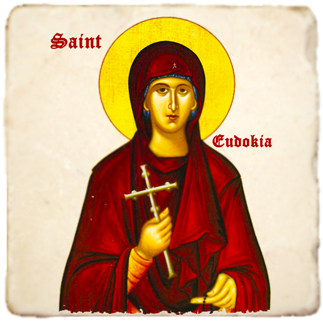 St.Eudokia Icon,Women Saint,Marble Icon,Handmade,Prayer gift,Christian Icon