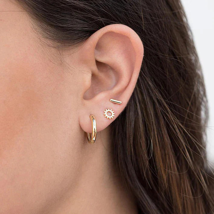 1 Piece Dainty & Minimalist Sun Stud Earrings