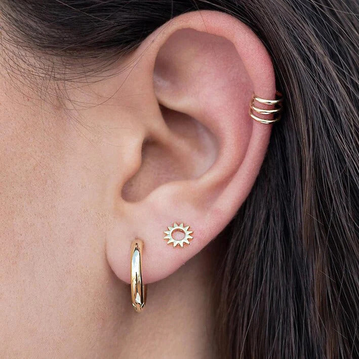 1 Piece Dainty & Minimalist Sun Stud Earrings