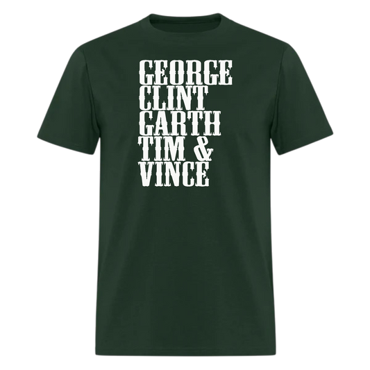 George,Clint,Garth,Tim,Vince,Country Music Tshirt - Denoss