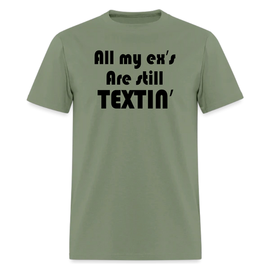 All my ex's are still textin tshirt, Country Music,90s country Tshirt - Denoss