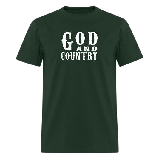 God And Country T-Shirt,Religion Country Music New Girl Funny Patriot American Tshirt