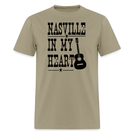 Nashville In My Heart,Country Music T Shirt - Denoss