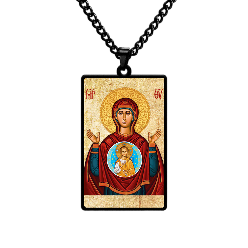 Our Lady of the Sign,Christian necklace,Priest necklace,Christ necklace,Mother Mary necklace,Gift necklace