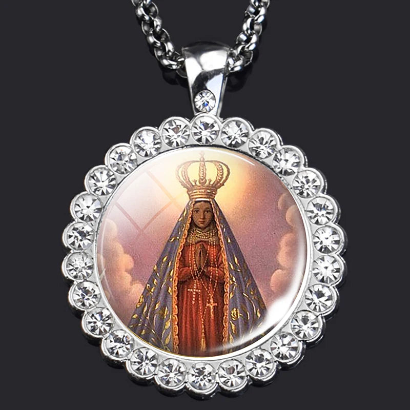 Blessed Virgin Mary Christian necklace,Priest necklace,Gift necklace