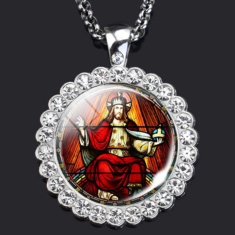 Jesus Christ Bible Christian necklace,Priest necklace,Gift necklace