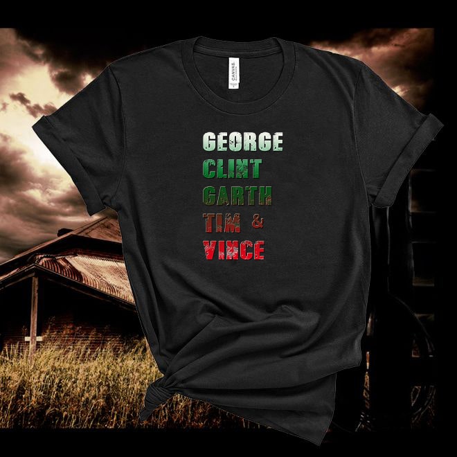 George, Clint ,Garth, Tim ,Vince Tshirt,Country Music Tshirt