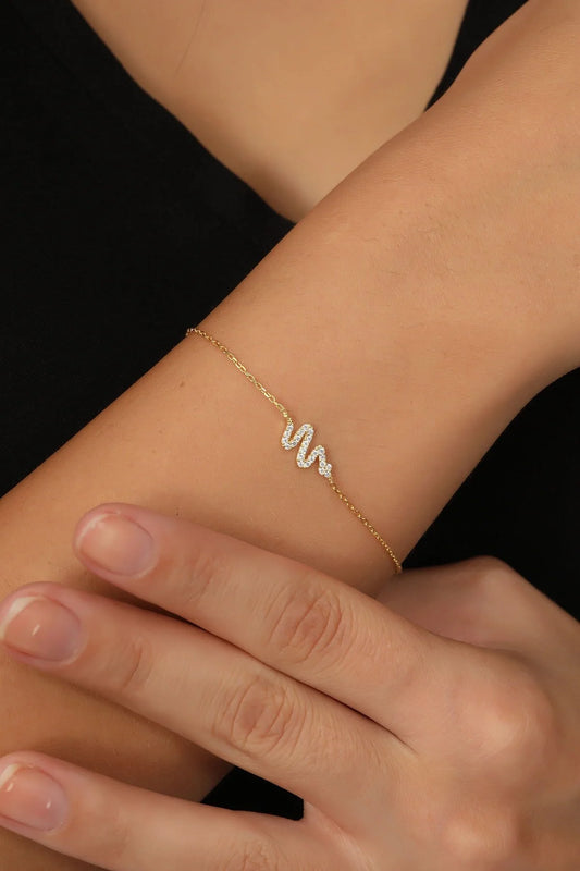 925 Sterling Silver Chain Snake Gold-Silver Bracelet