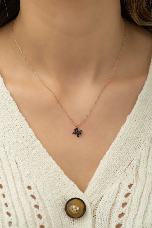 925 Sterling Silver Chain Butterfly Necklace