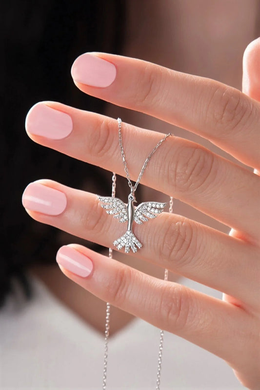 925 Sterling Silver Chain Phoenix Necklace