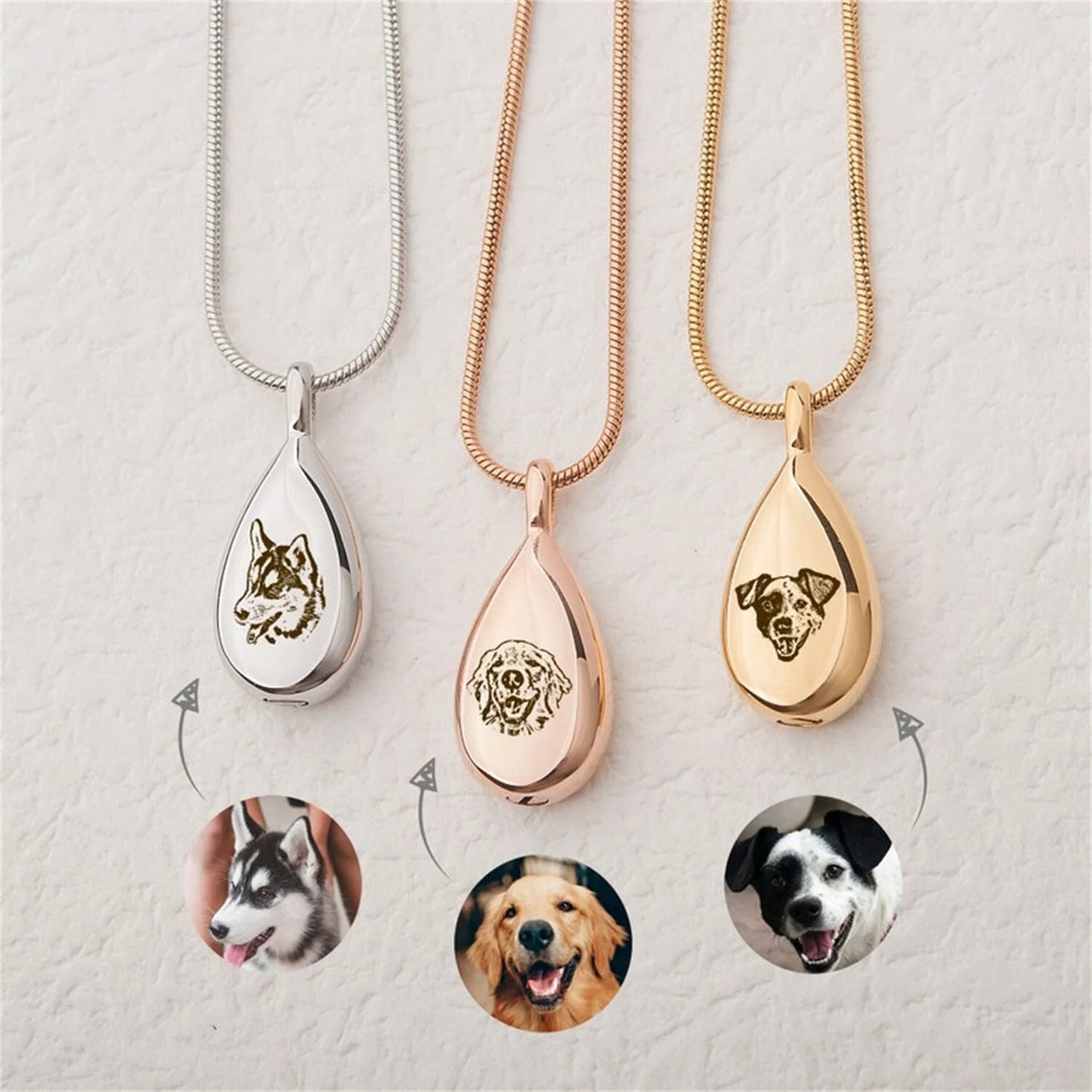 Pet Photo Urn Necklace
