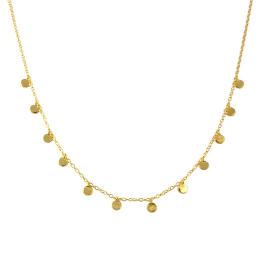 Dainty Small Coins Choker Necklace