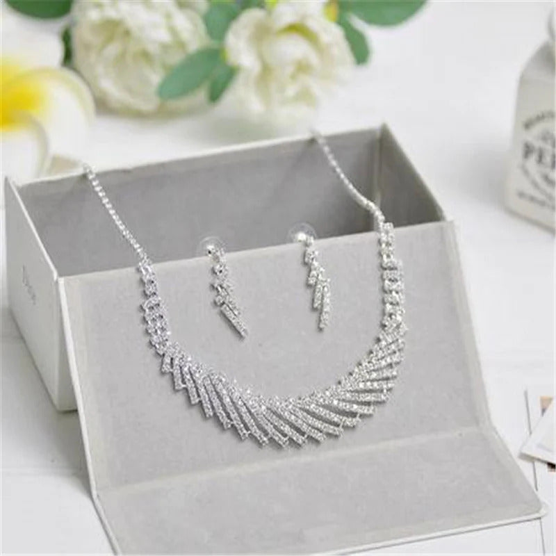 Crystal stone Choker women’s jewelry set
