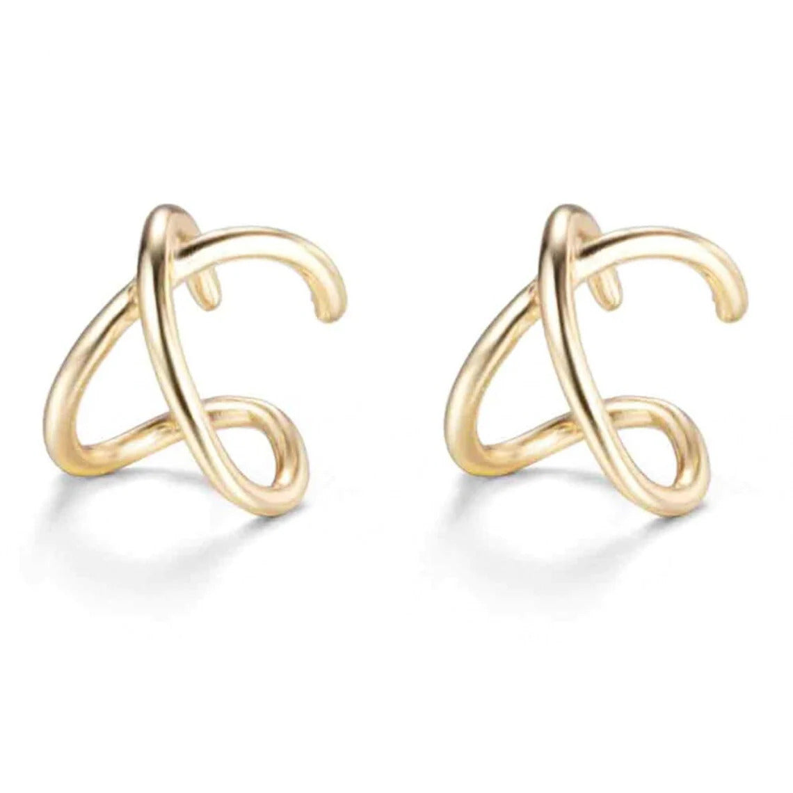 1 piece Tiny & Dainty Criss Cross Cartilage Ear Cuff Earrings