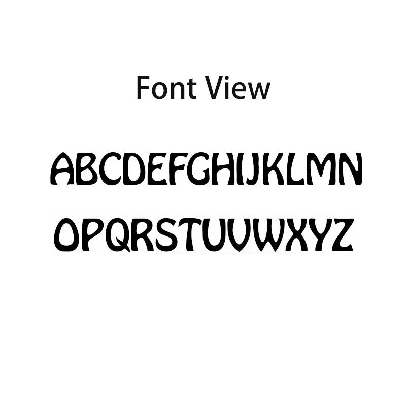 Custom Hollow Name Necklace