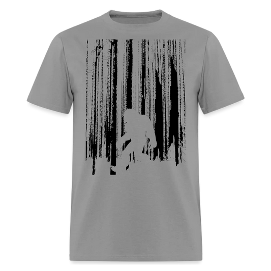 Bigfoot tshirt ,Bigfoot in the Forest,Bigfoot lover tshirt,Adventure ,Traveler Camper unisex T shirts