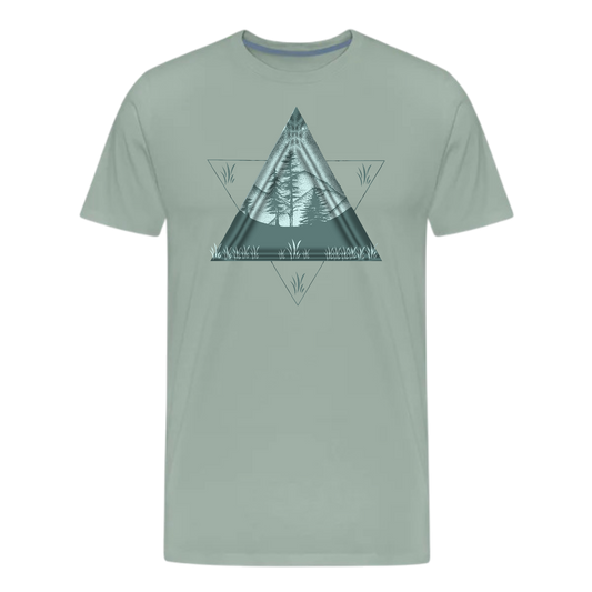 Triangle and Pines T shirts , Nature , Adventure , Camper , Graphic Tees ,unisex T shirts